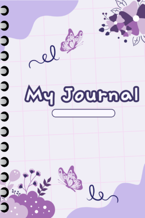 EBook - Purple White Cute Aesthetic Journal